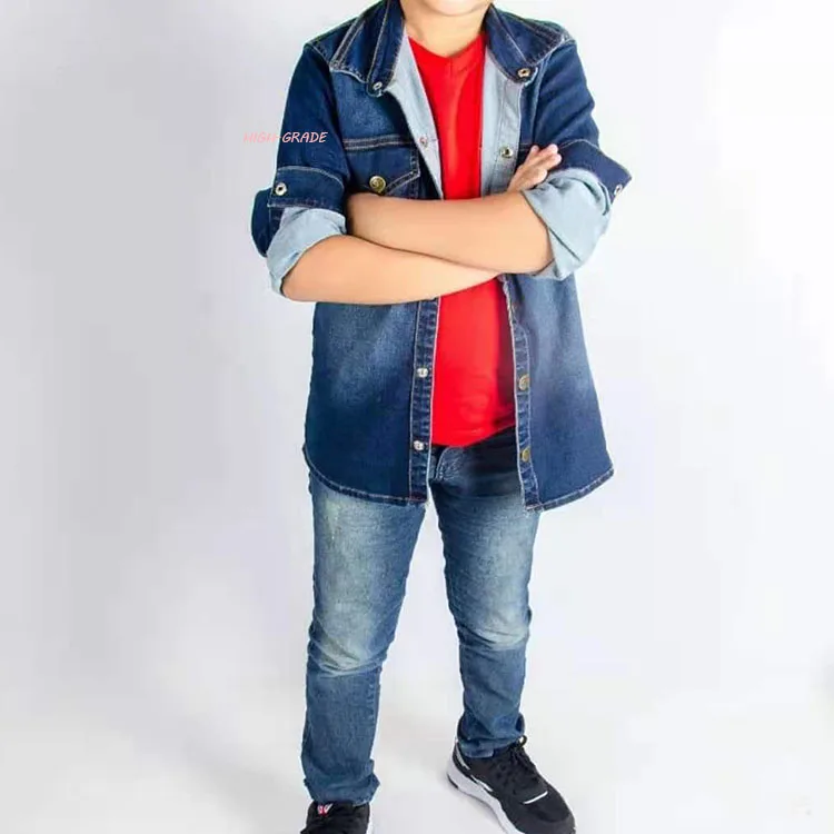 

Wholesale boy jeans 2021 jeans fabric kids clothing jeans jacket kids, Customers' requested