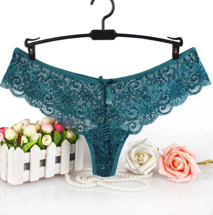 

Ladies Sexy Satin Ice Silk Seamless Lace Panties women's panties woman underwear