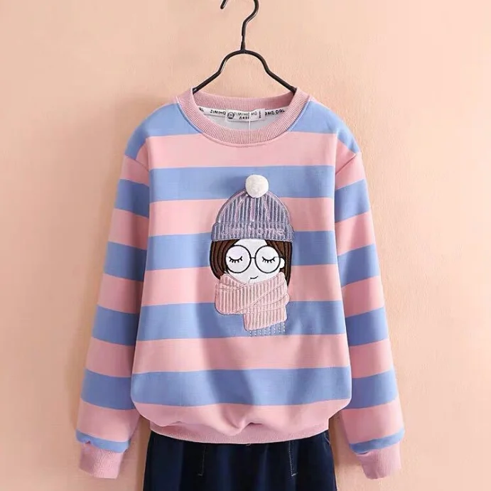 

2021 new girl's blouse lovely design fashion children autumn/winter sweaters for girls
