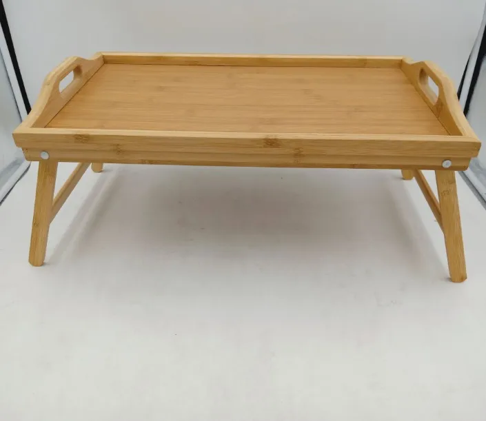 

Bamboo Folding Bed Serving Tray With Legs, Natural