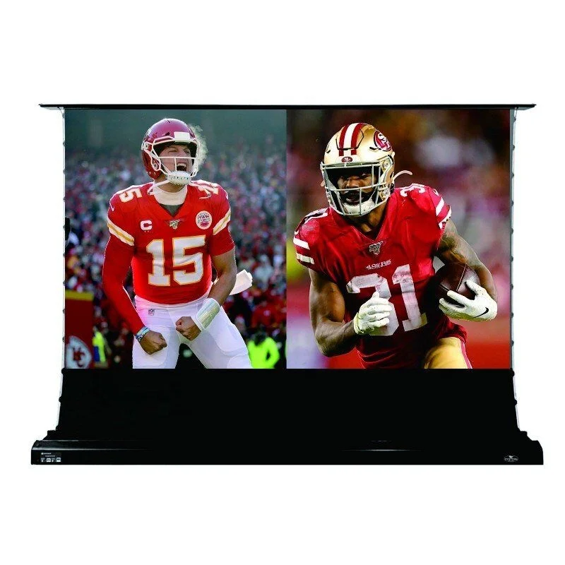 

Pro 16:9 84inch Vividstorm electric tension floor screen Electric Floor Rising VIVIDSTORM ALR Rollable Projector Screen