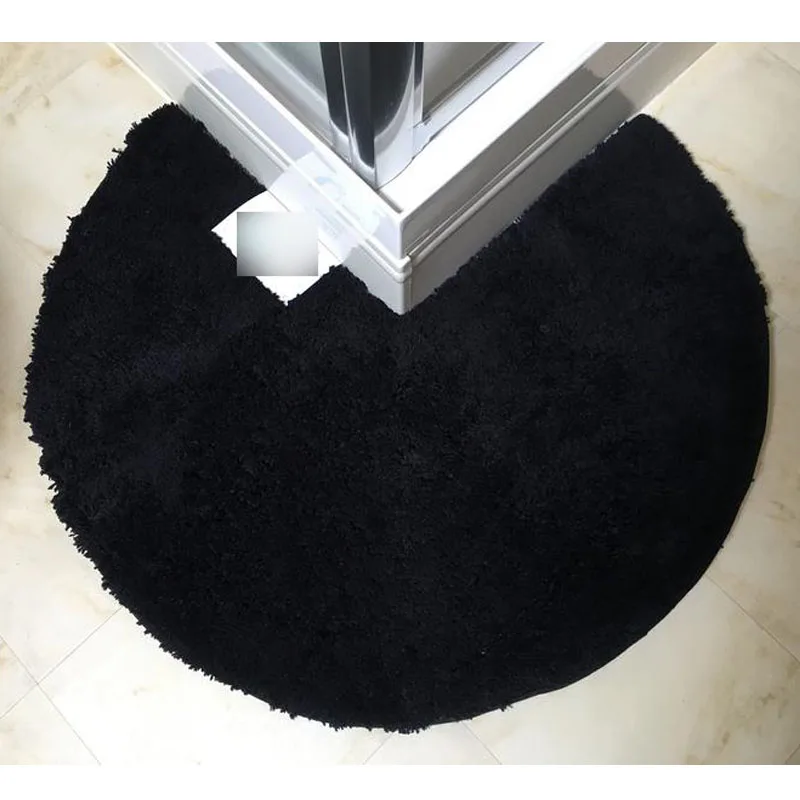 

Manufacturer supply right angle round shower mat in off white