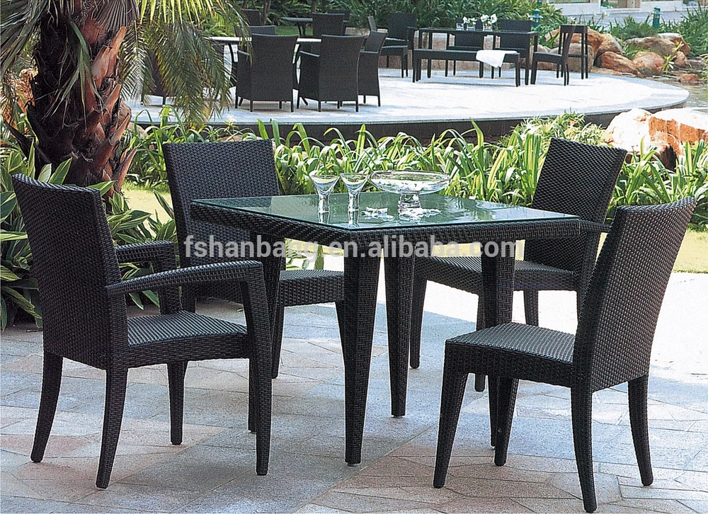 Outdoor 5pcs Rattan Sofa Set Patio Furniture