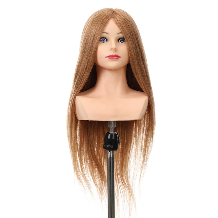

Best Quality Promotional 24 Inch/60cm Brown Temperature Fiber Mannequin Head