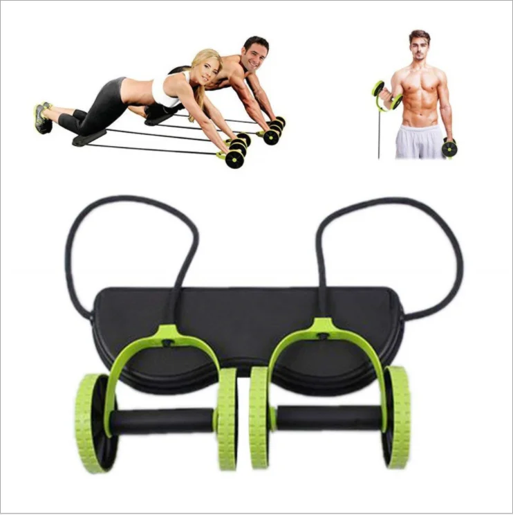 

Abdominal Muscle Trainer Big Wheel Home Gym Fitness Equipment Healthy Abdomen Abs Core Wheel For Workout Home Gym, Green/blue