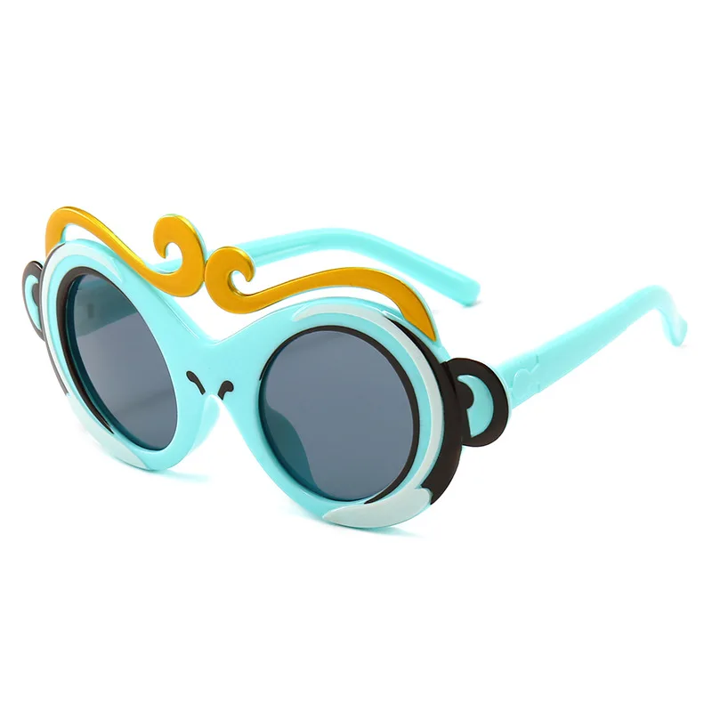 

Sunglasses Fashion New Children's Polarized Silicone Cartoon Monkey Kids Shades Sun Glasses