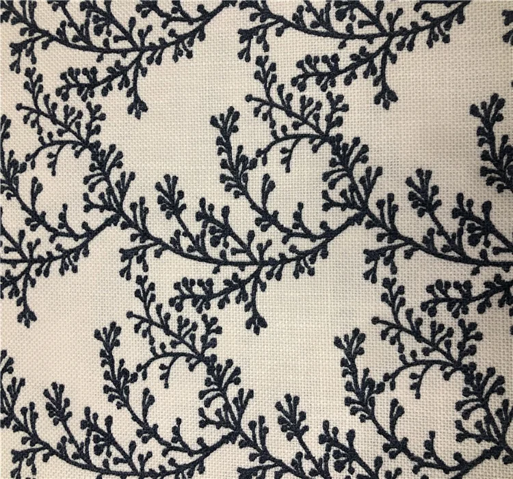 new fabric print for sofa printed upholstery fabric printed linen fabric for hometextile