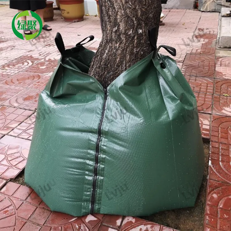 

Lvju Saving Water Tree Watering Bag 20gallon Release Tree Irrigation Bag For Trees, Green/custom