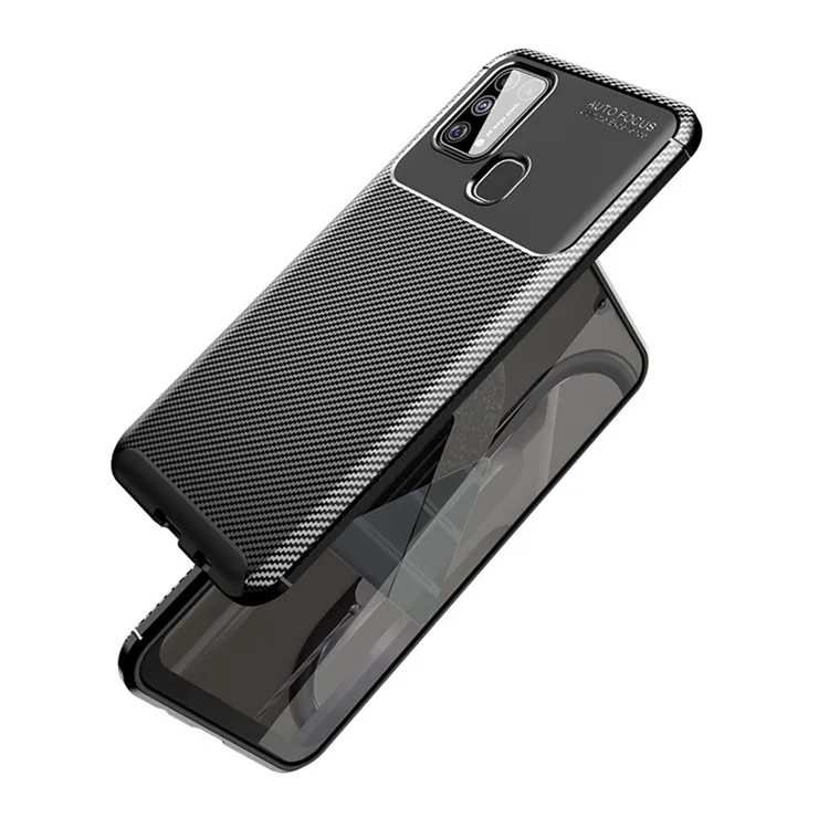 

Custom Silicone Super Shock Proof Carbon Fiber Phone Case For Samsung Galaxy M31
