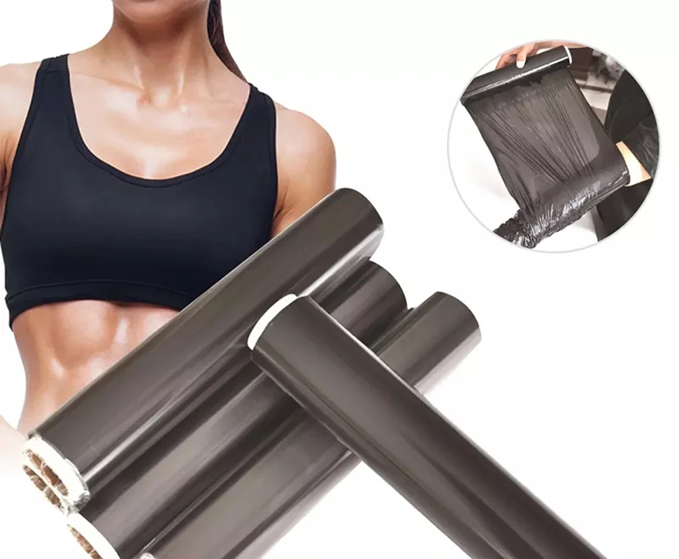 

2021 Hote sale lose weight shaping body loss weight osmotic film wrap, Black