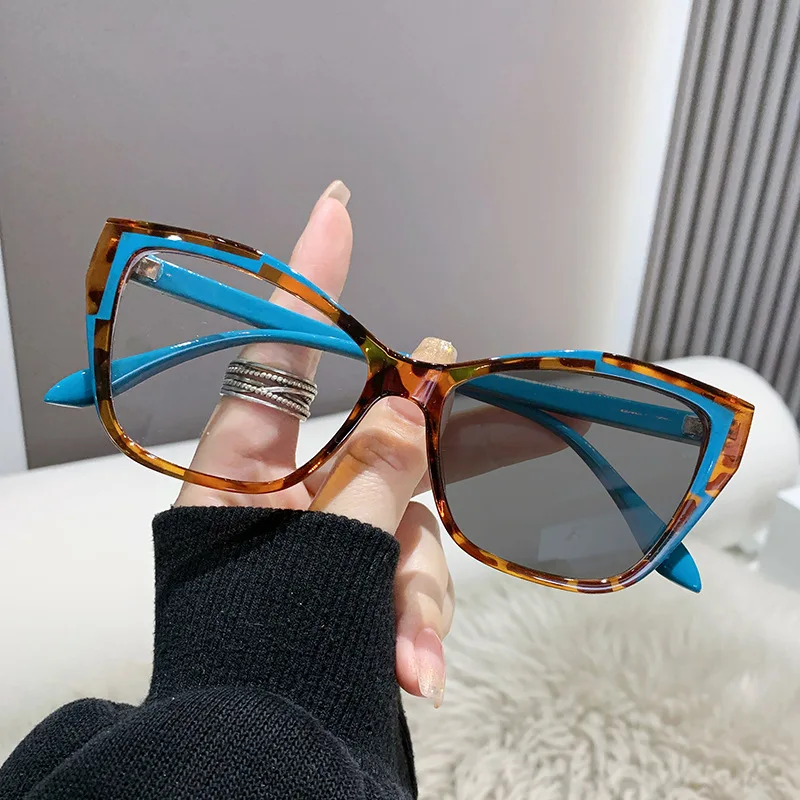 

Photochromic Anti-radiation Fashion Glasses Cat Eye Woman Eyewear Frame Anti Blue Light Eyeglasses Outdoor Shade for Men Women
