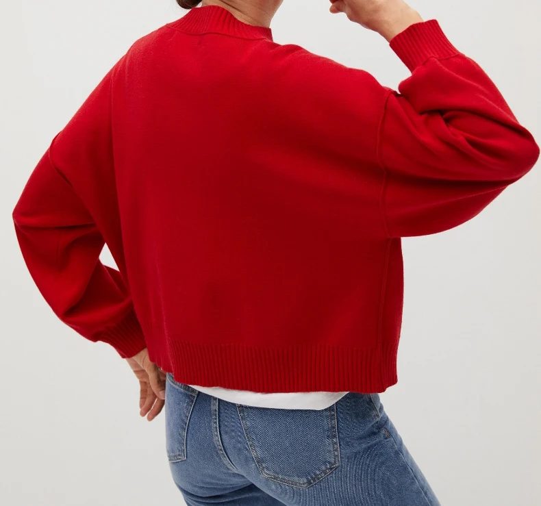 
Custom sweater OEM/ODM knitwear oversize sweaters women jumpers outside linking Plus size sweaters casual style 