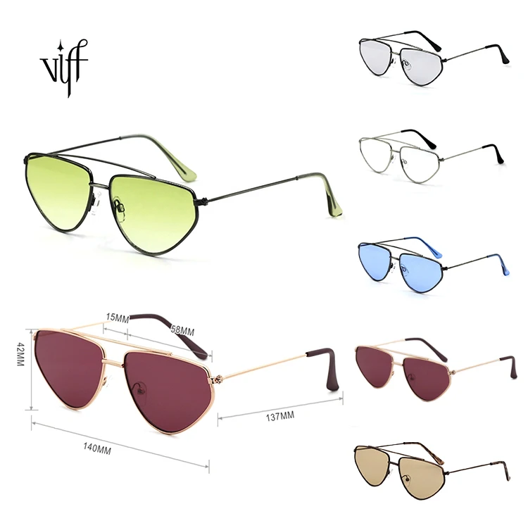 

VIFF HM18264 Womens Sunglasses Trendy Custom Luxury Ladies Fashion Metal Frame Sunglasses Wholesale