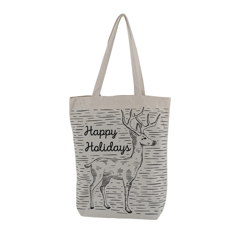 

13.8*15.7*3.9 Shopping with Logo Plain Tote Ecological Blank Canvas Bags White Cotton Handle Bag, Customized color