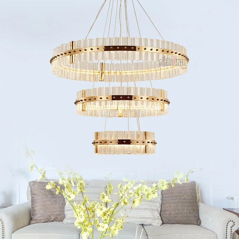 Crystal Lamp and extravagant postmodern decoration LED crystal chandelier for Living room bedroom dining hallway