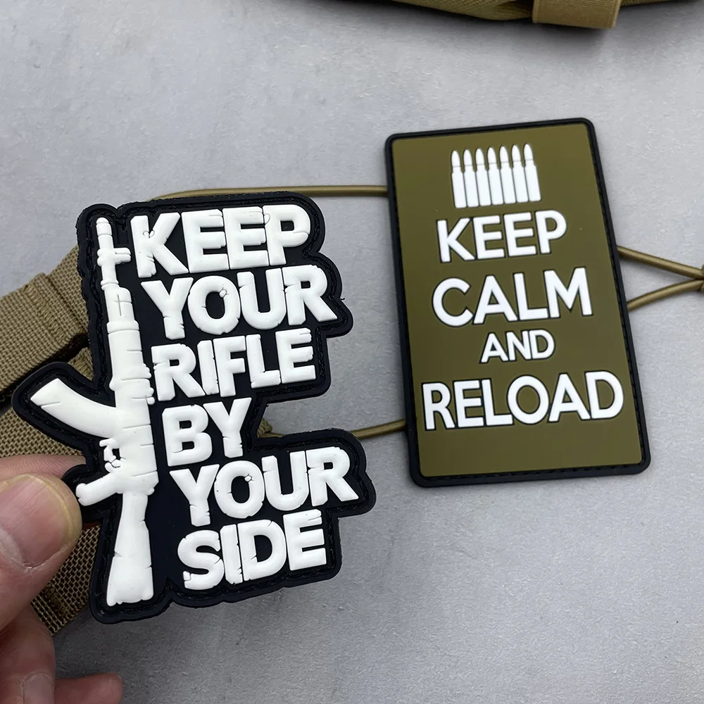 COME and TAKE IT 3D PVC Patch on Clothing Hook and Loop Tactical Patches Backpack