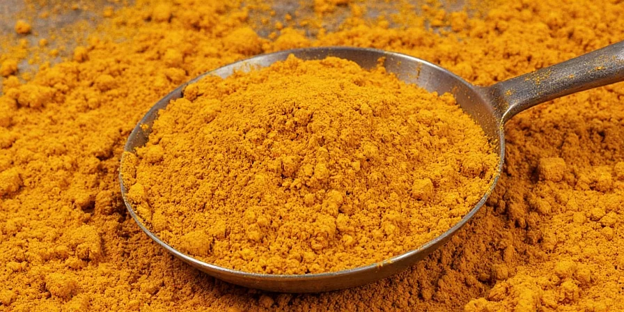 Various spices used in curry powder mix