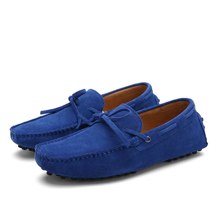 

Comfort Autumn Memory Foam Loafers Driving Boat Casual Cow Suede Leather Flat Moccasin Men's Slippers