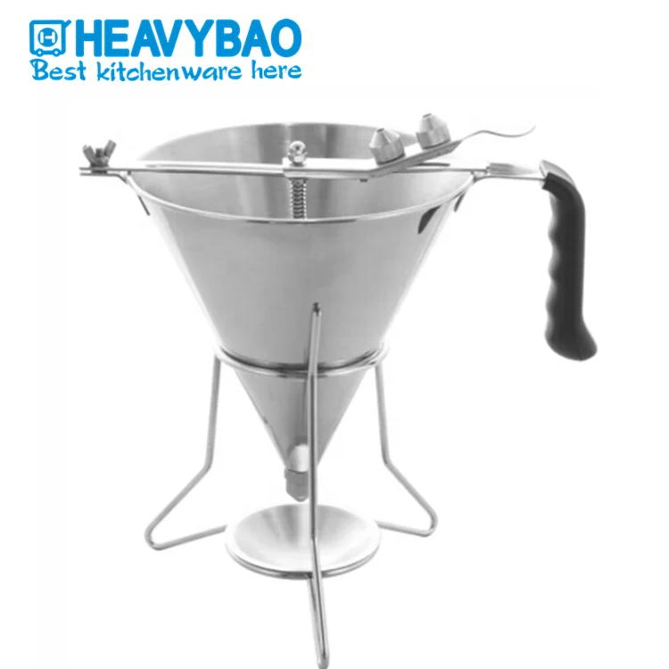 

Heavybao New Design Kitchen Stainless Steel Oil Funnel