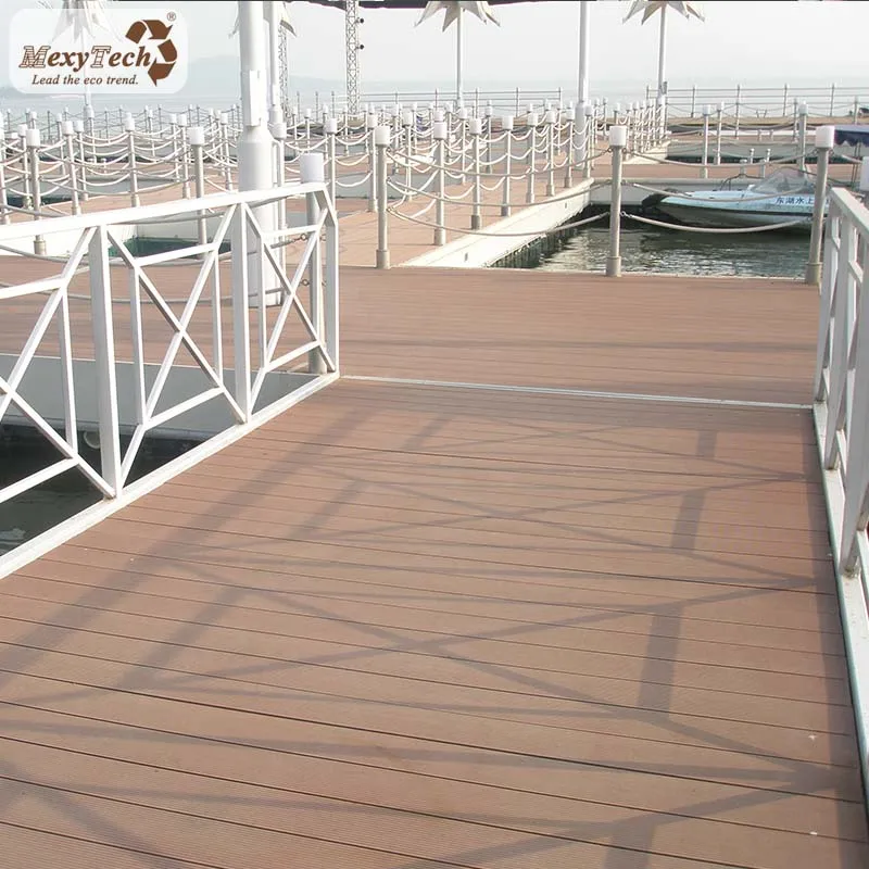 

MexyTech WPC engineering deck wholesale factory price wood plastic composite decking for marina project decking boards