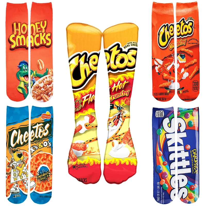 

Fashion Sublimation Socks Cotton PRINTED 3D SOCKS Funny Novelty No Show Socks, Custom color