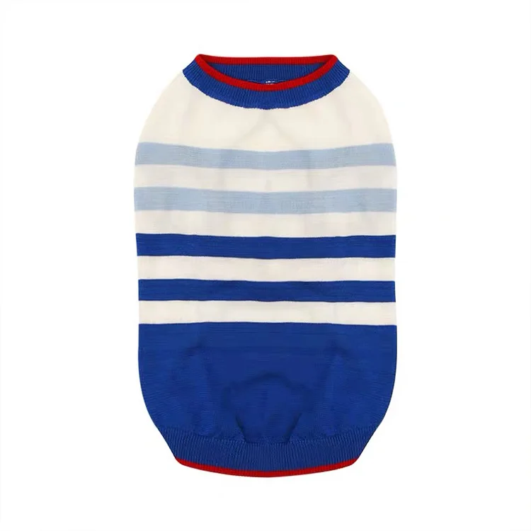 

High quality pet clothes hot sale warm vest dog sweater, Blue