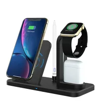 

Wireless Charger Stand 4 in 1 QI Fast Charger Phone Holder for Airpods iPhone Samsung Wireless Charging Dock for iWatch