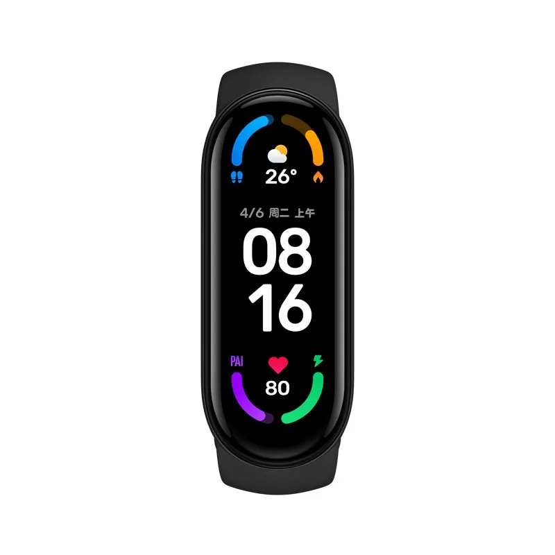 

in stock for xiaomi mi band 6 Global version 1.56 inch AMOLED screen support English orginal mi band 6