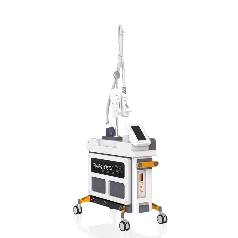 

New 808 semiconductor laser painless hair removal skin whitening machine diode laser hair removal machine, White