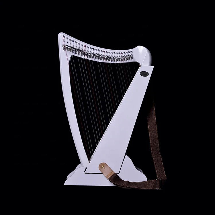 

Simson 26 Strings Lever Lyre Instrument Harp, Colorful