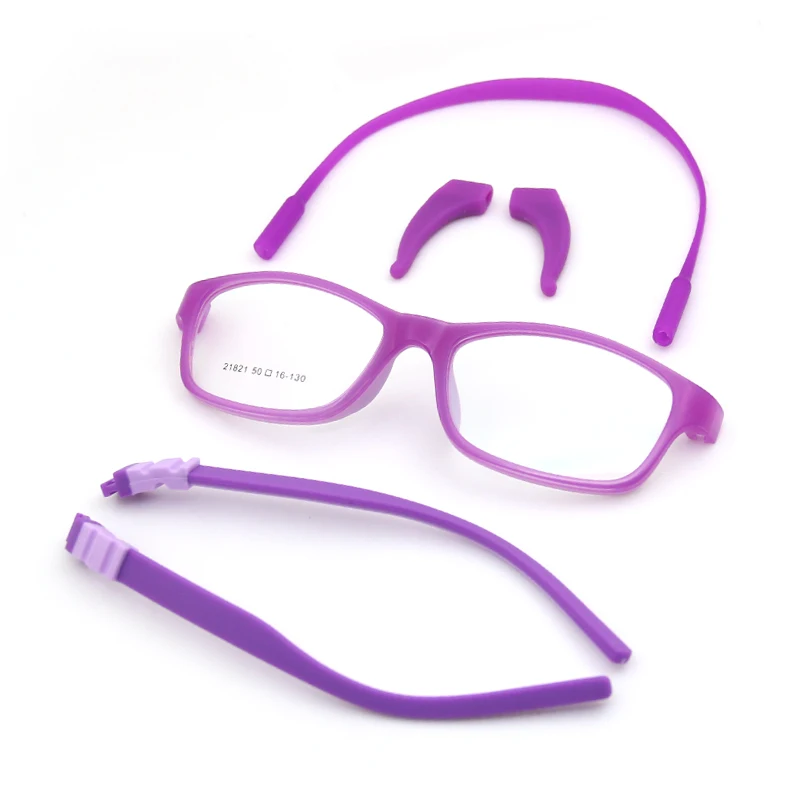 

China custom Brand Vintage Designed hot sale Fashion Silicone Optical Eyewear Frame for kids