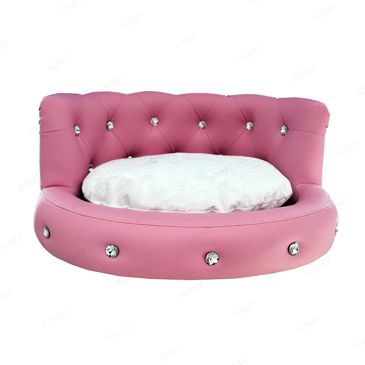 

Honorable High-End OEM and ODM Pet supplier Leather Luxury pet dog sofa bed