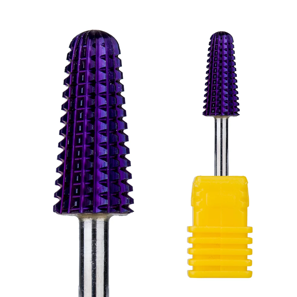 

purple coating tornado nail drill bit for nail drill machine, Silver