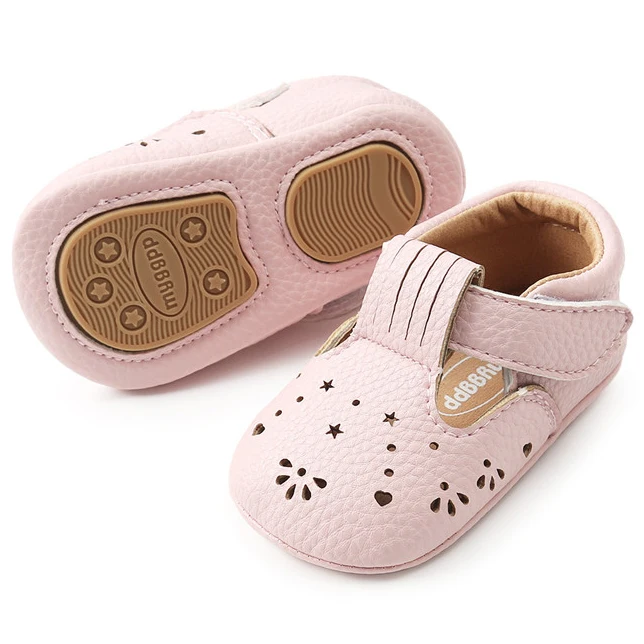 

Wholesale cheap pu leather Anti-slip Casual infant toddler baby girl shoes, Pink,white