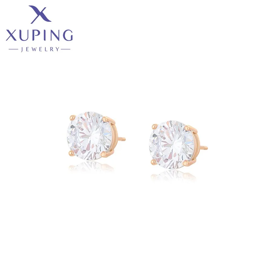 

S00169393 Xuping Exquisite Fashion Design Diamond Jewelry Earrings Valentine's Day Gift 18K Gold women earrings