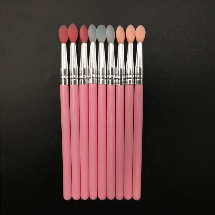 

Professional Silicone Makeup Lip Scrub Brush Single Pink Cute Vegan Wooden Handle Lip Cream Lipstick Brush