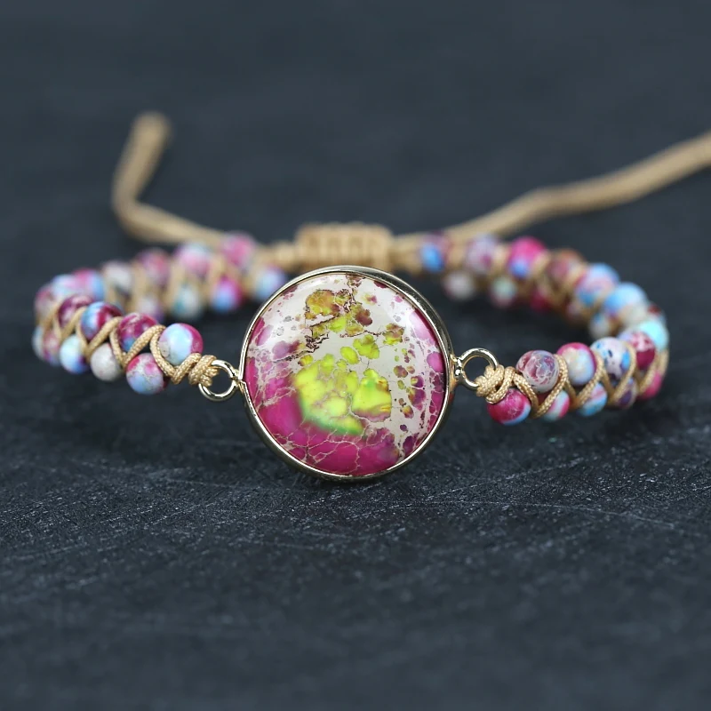 Lovers round shape charm Strin