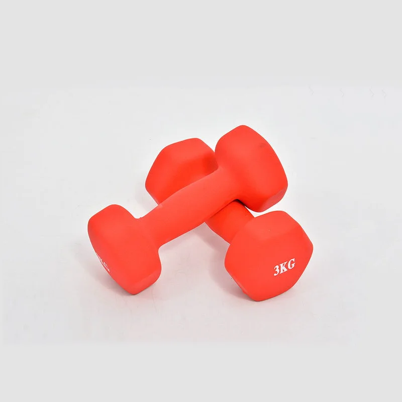 

Hot selling Cheap Hex Dumbbells Female Yoga Gym Domestic Fitness Top Quality Female Color Immersion Dumbbells, As picture