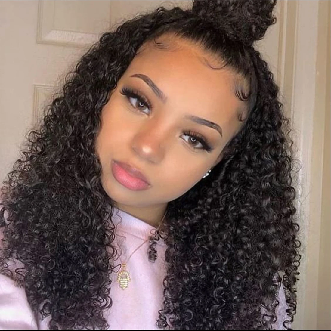 

YBR Cheap Wholesale Hair Wigs Human Lace Front Closure Kinky Wave Full Virgin Brazilian Cuticle Aligned Lace Closure Human Hair