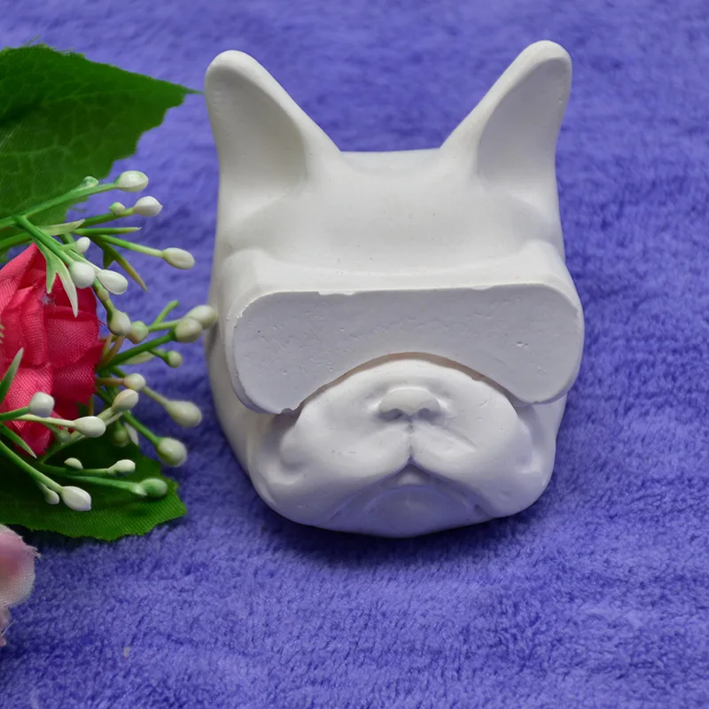 

DIY Baking Mold Large Sunglasses Bulldog Car Aromatherapy Cake Chcolate Mold Fondant Chocolate Silicone Mold