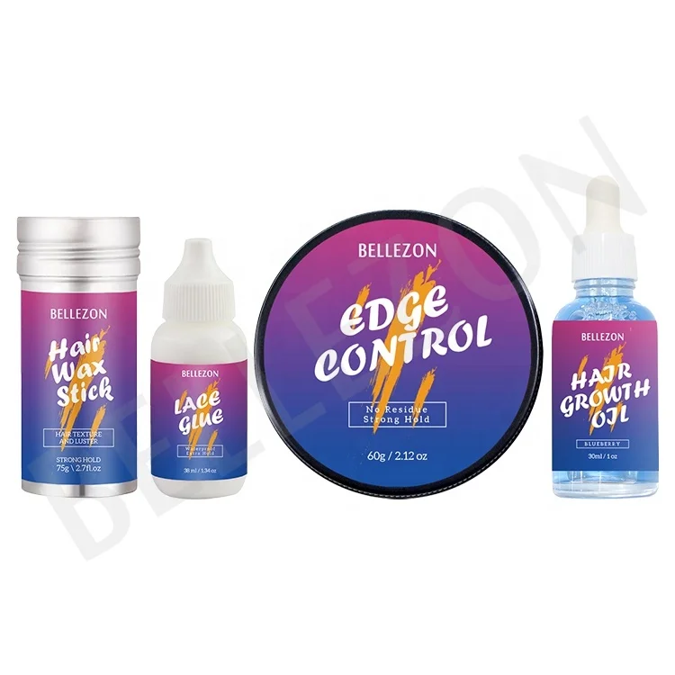 

Custom Logo Natural Hair Growth Serum Edge Control Vendor Wax Stick Lace Glue