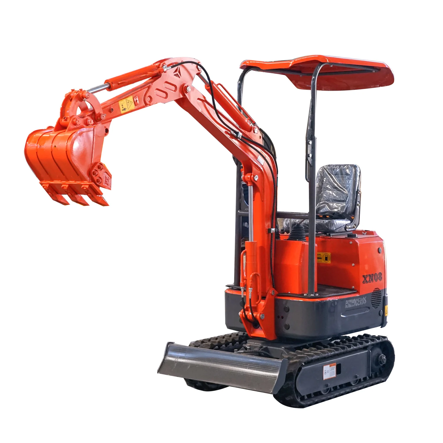 Cylinders Strong Power Mini Excavator 0.8 Ton 2 Ton Xiniu Mini Excavator XN08 Rhinoceros Micro Excavator XN08