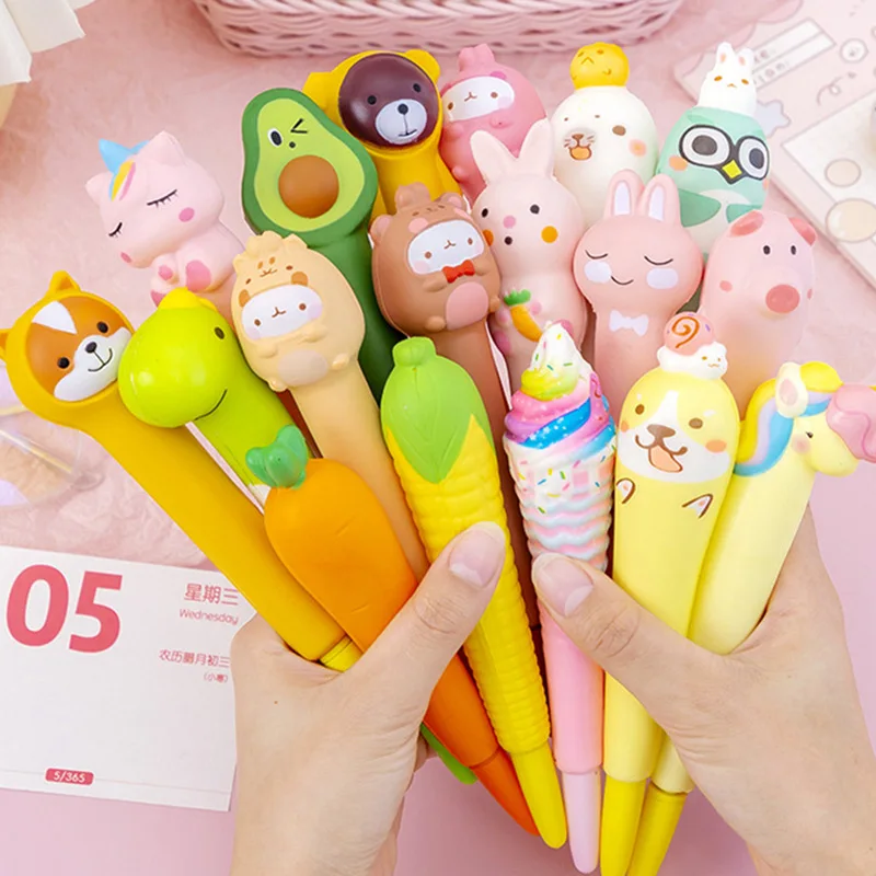 

Office & School Supplies Children students soft cartoon decompression ballpoint pen