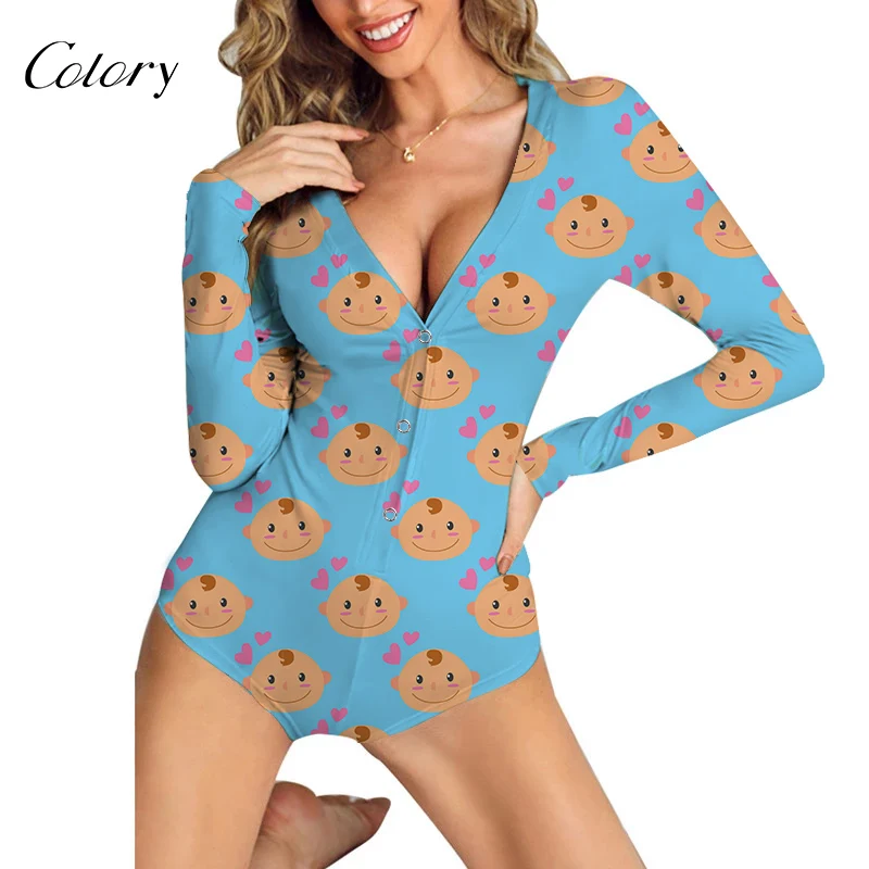 

Colory Wholesale Fitness Clothing Polo Printed Pajamas Sets, Picture shows