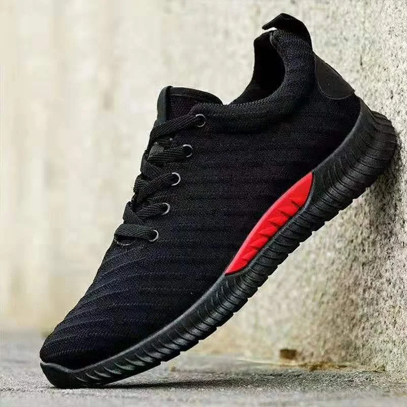 

China manufacturer price sneakers running men sports shoes, Black,black&white