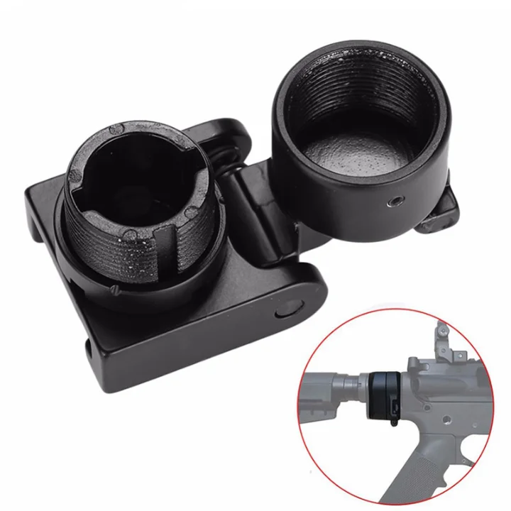 

AK Side Folding Butt Stock Adaptor mount Fit for AR15 M4 A2 AKs for Hunting Accessories, Black