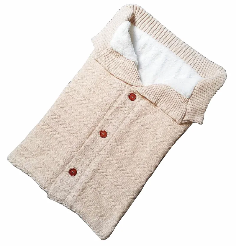 
Safety Warmth Button Custom Crochet New Kids Toddler Winter Baby Sleeping Bed Bag 