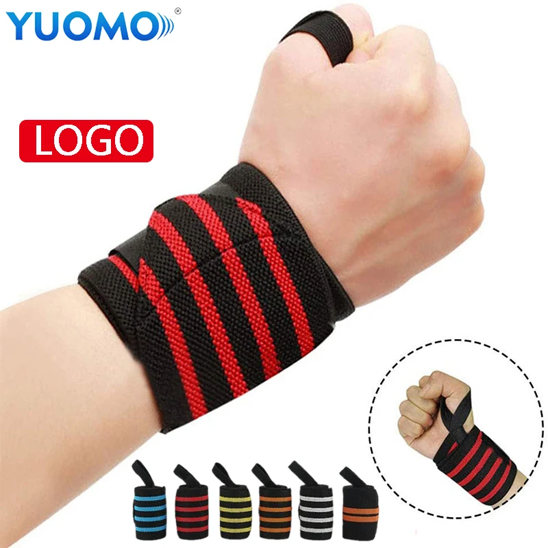 

Custom Logo Anti Static Calisthenics Wrist Straps Weightlifting For Men And Women / Gym Wrist Wraps Wrist Support