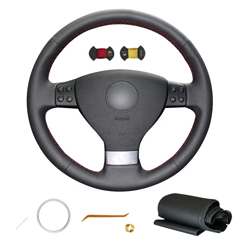 

For Volkswagen VW Golf 5 Mk5 for Volkswagen Passat B6 Custom Best Car Interior Accessories Steering Wheel Cover