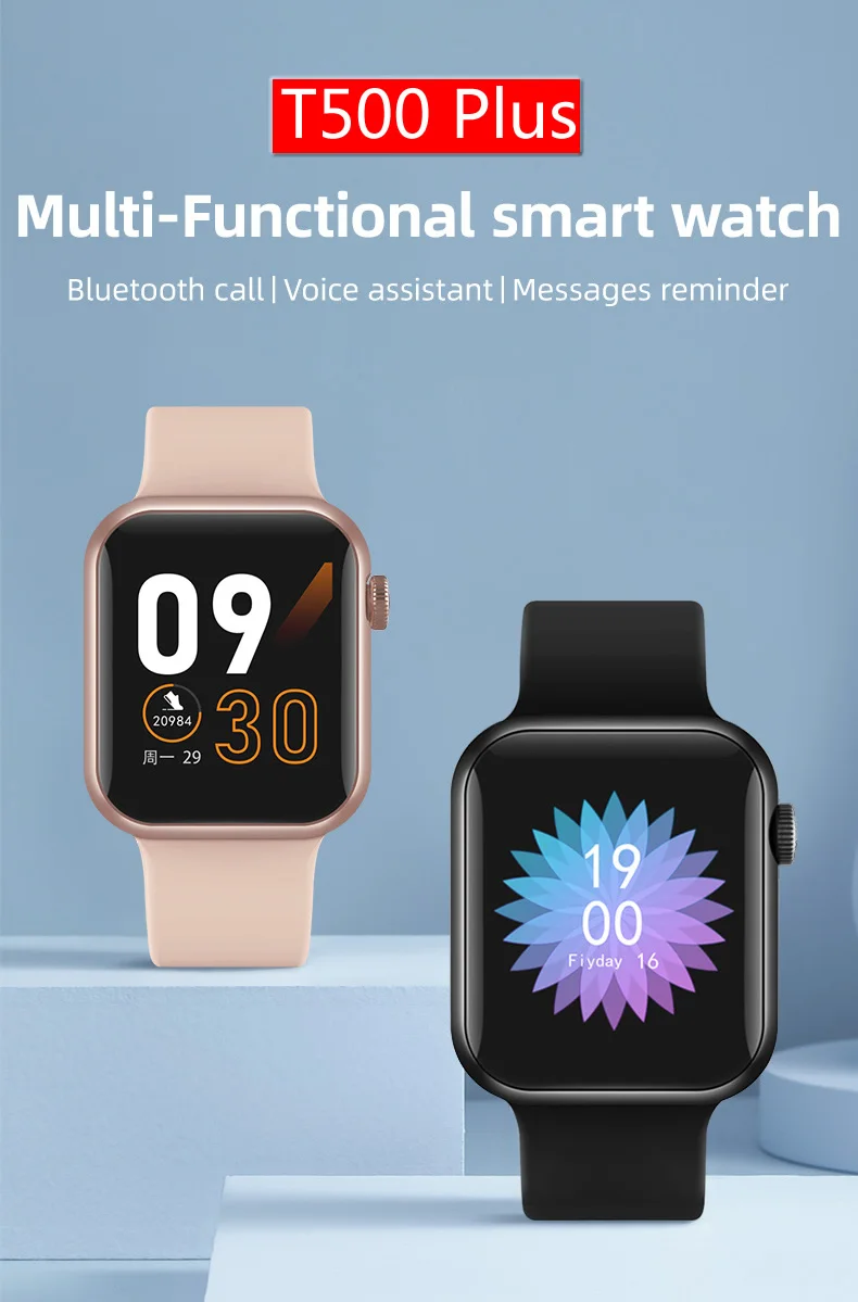 Reloj Inteligente T500plus,Dispositivo Deportivo Con Control Del Ritmo  Cardíaco,Whatsapp,Mensajes,Recordatorios,Actividad Deportiva,Para Ios Y  Android,Vs T5,2020,Gran Oferta - Buy T500 Más Smartwatch,Deportes  Smartwatch,Reloj Inteligente Para Ios 
